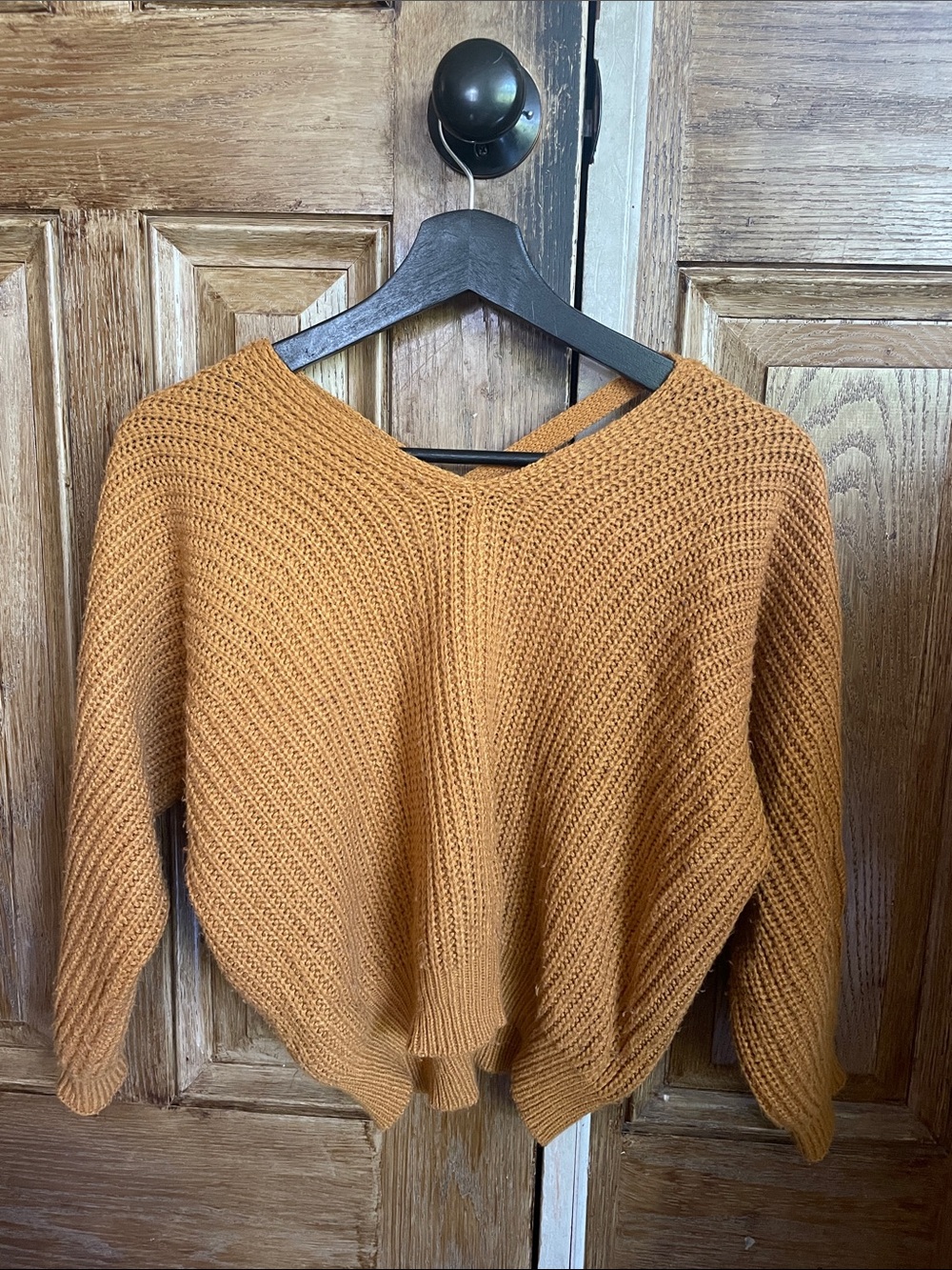Women’s Knit Sweater in Camel